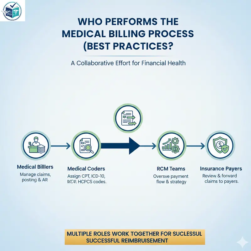 Who Performs the Medical Billing Process infopgraphic image